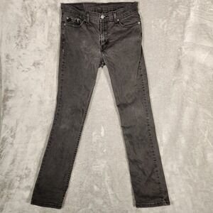 Levi's 511 Jeans Men's 30X32 Black Excellent Faded Denim 04511-1907 Slim Fit